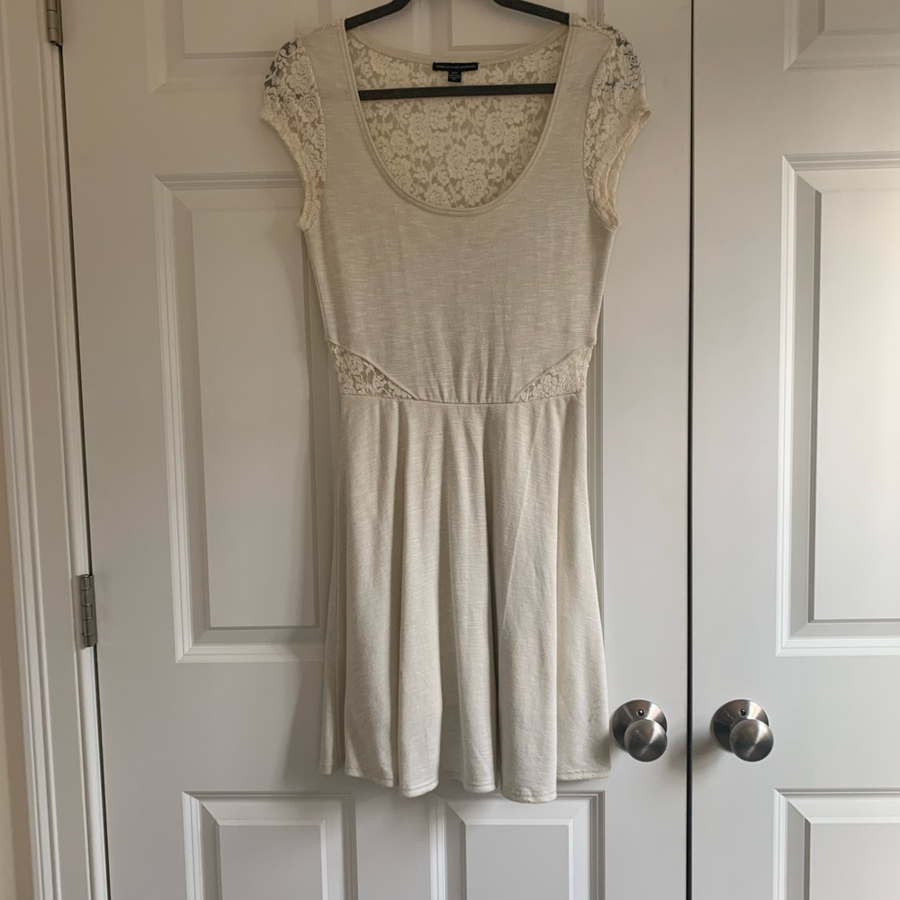 Off-white, shimmery American Eagle dress